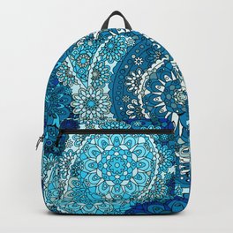 Paisley Patterns in Blues Backpack