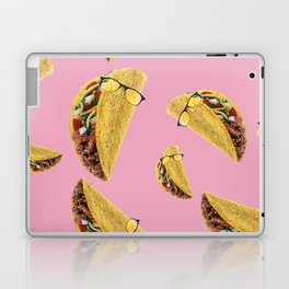 Pink Tacos Taco Glasses Laptop Skin