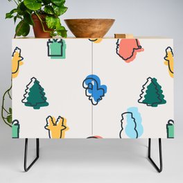 Christmas Element Seamless Pattern Credenza