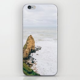 Pointe du Hoc - Cliff at Normandy Coast - France Travel Photography iPhone Skin