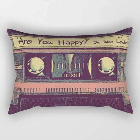 Are You Happy? | Cassette Tape Rectangular Pillow