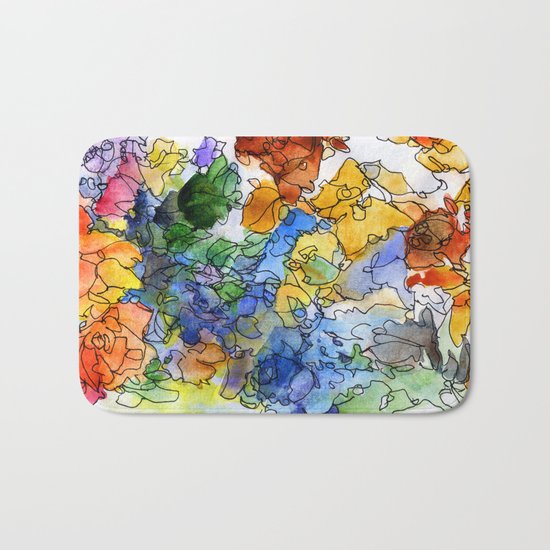 Colored fantasy Bath Mat
