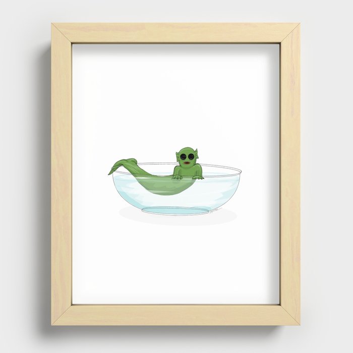 The Cutie from the Black Lagoon Recessed Framed Print