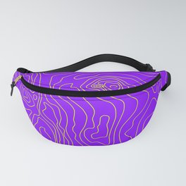 Typographic map Fanny Pack