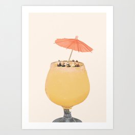 Holiday in a glass 2 Art Print