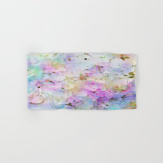 Marble Lights Hydrangea Hand & Bath Towel