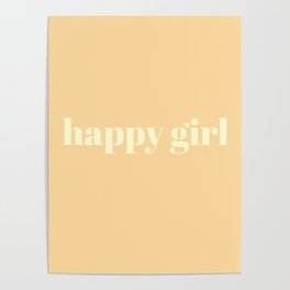 happy girl Poster