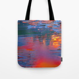 Sunset on the lagoon Tote Bag