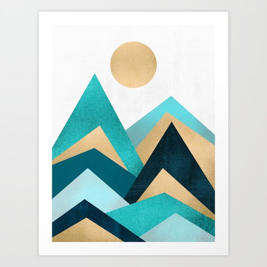Waves / Version 2 Art Print