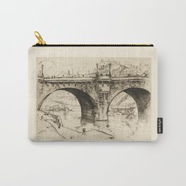 Charles K. Gleeson - An Old Piece Of Masonry: Pont Neuf, Paris (1913) Carry-All Pouch