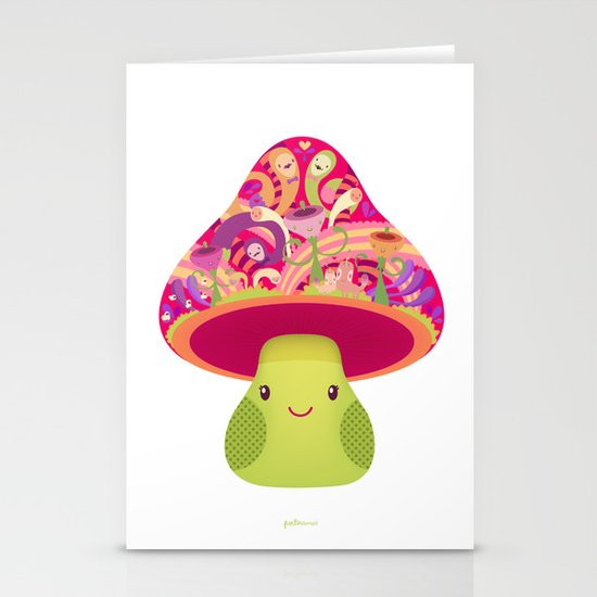 Mrs. Shroom Stationery Cards