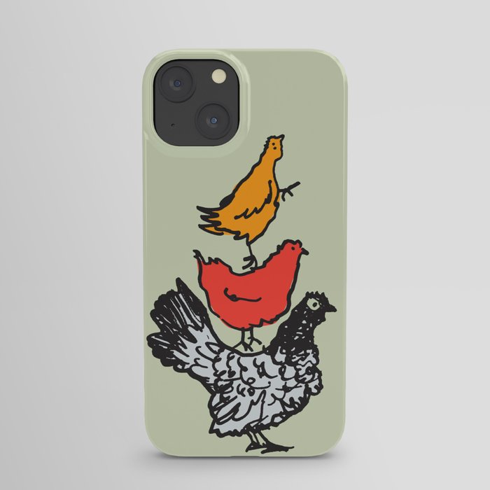 Chicken Balancing Act iPhone Case