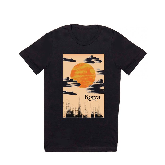 Korean Setting sun block art T Shirt