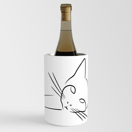 Lazy Cat - Line Art Cat Wine Chiller