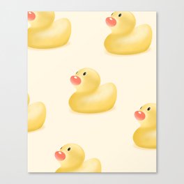 Yellow Rubber Ducks Canvas Print