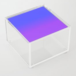 Neon Purple and Bright Neon Blue Ombré Shade Color Fade Acrylic Box