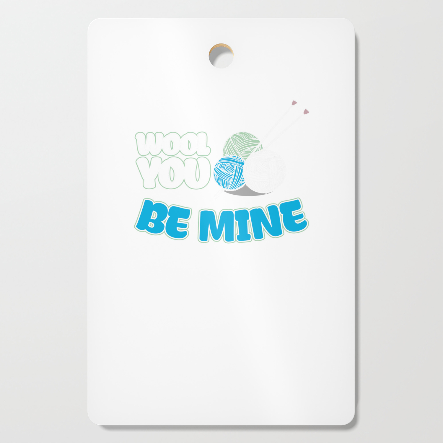 Cute Cheesy Pick Up Line Wool You Be Mine Crochet Knit Cutting Board By Tomgiant Society6