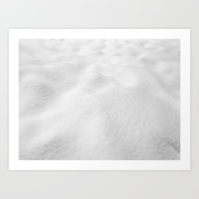 Snowscape High Resolution Snow Drift Close Up Landscape Photo Winter Vibes Art Print By 88mountainstate Society6