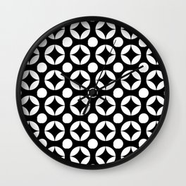 Optical pattern 104 Black and white Wall Clock