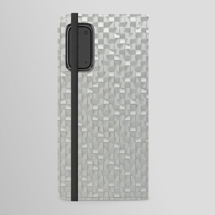 White mosaic pattern Android Wallet Case