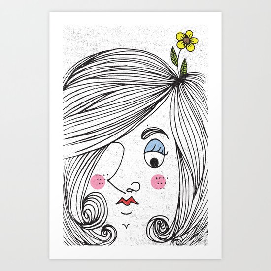 ONE EYE Art Print