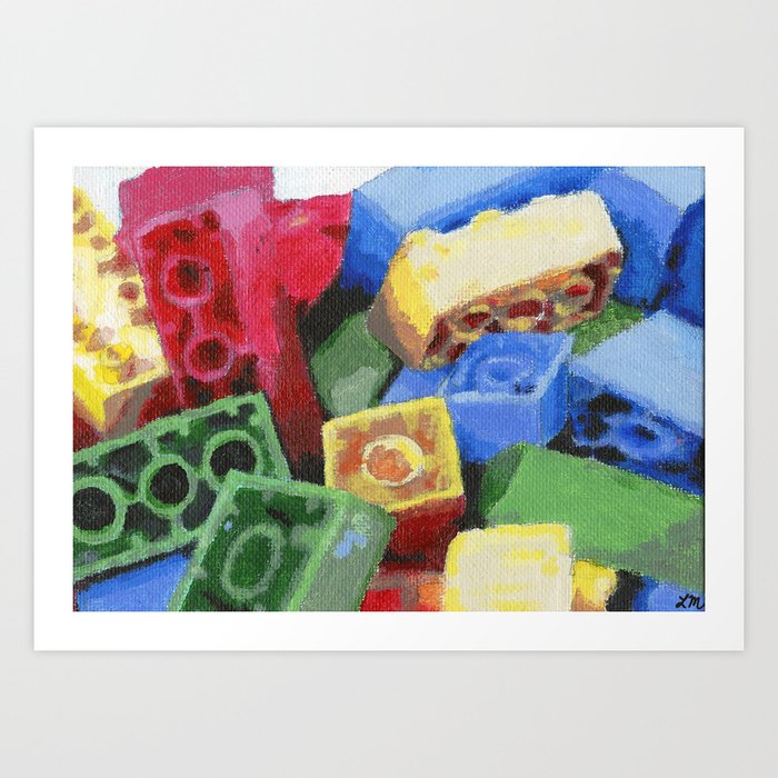 Legos Art Print By Artbylindsay Society6