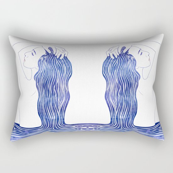 Water Nymph XXXIX Rectangular Pillow