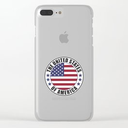 The United States of America - USA Clear iPhone Case