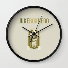 JukeBoxHero Wall Clock | Digital, Hero, Box, Jukeboxhero, Jukebox, Music, Lyric, Vector, Rock, Song 