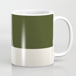 Dual (Olive Green & Cream) Coffee Mug