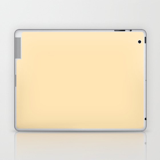 Pale Peach Orange Solid Color Popular Hues Patternless Shades of Orange - Hex Value #FFE5B4 Laptop & iPad Skin