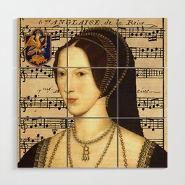 Musical Queen Anne Boleyn Wood Wall Art