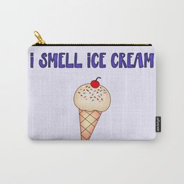 I Smell Ice Cream Blue Carry-All Pouch