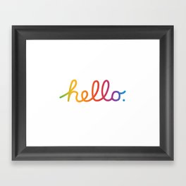 Hello — A tribute to Apple Framed Art Print