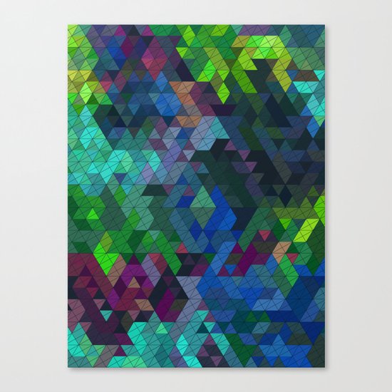 Soft Mini Triangles Canvas Print