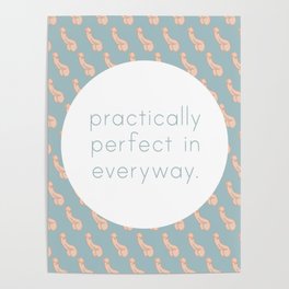 Practically Perfect - Penis in Blue Poster