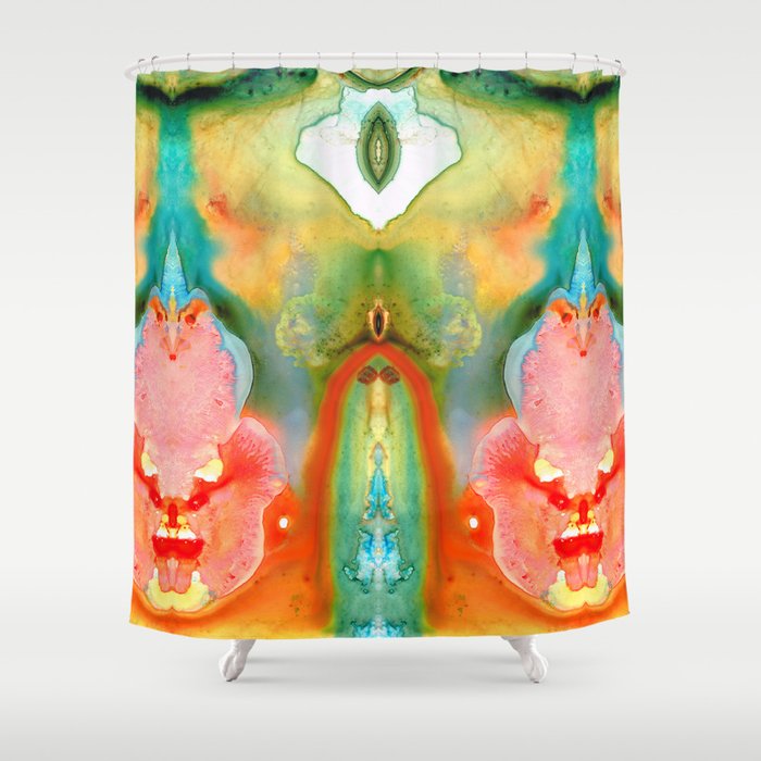 The Goddess - Abstract Art By Sharon Cummings Shower Curtain