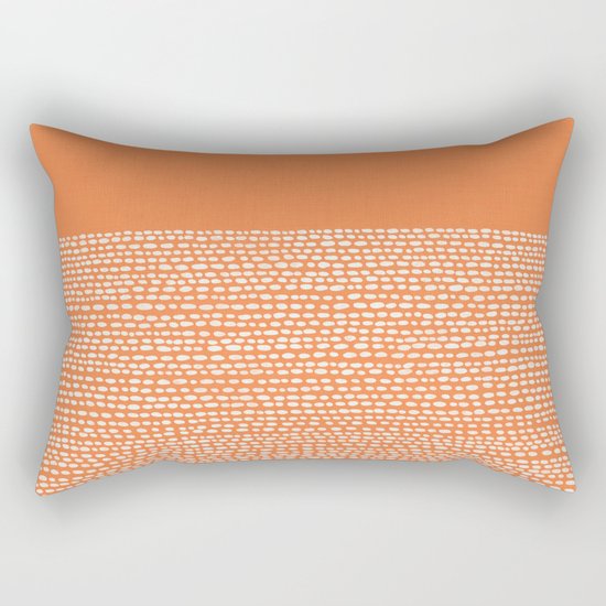 Riverside - Celosia Orange Rectangular Pillow