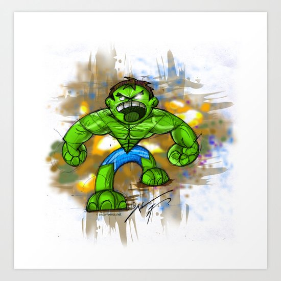Hulk Art Print