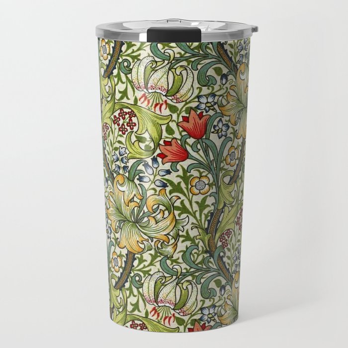 William Morris honeysucklea, Morris floral , No.2, Travel Mug