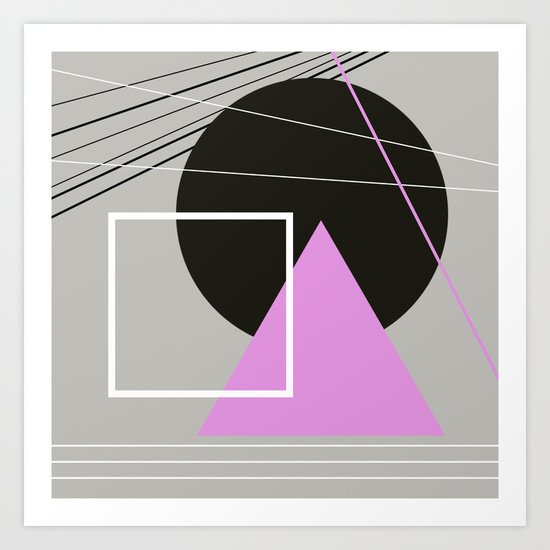 Geometric Landscape Art Print