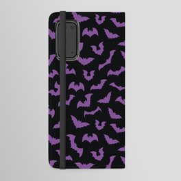 Pastel goth purple black bats Android Wallet Case
