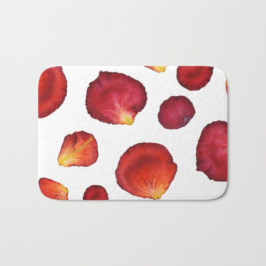 Rose Petal Pattern 03 Bath Mat