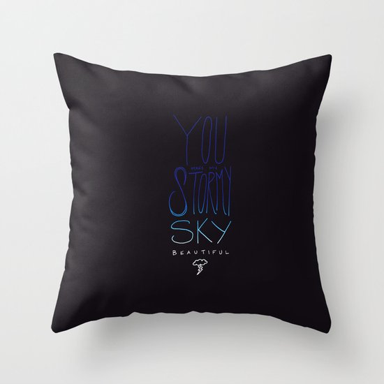 Stormy Sky Throw Pillow