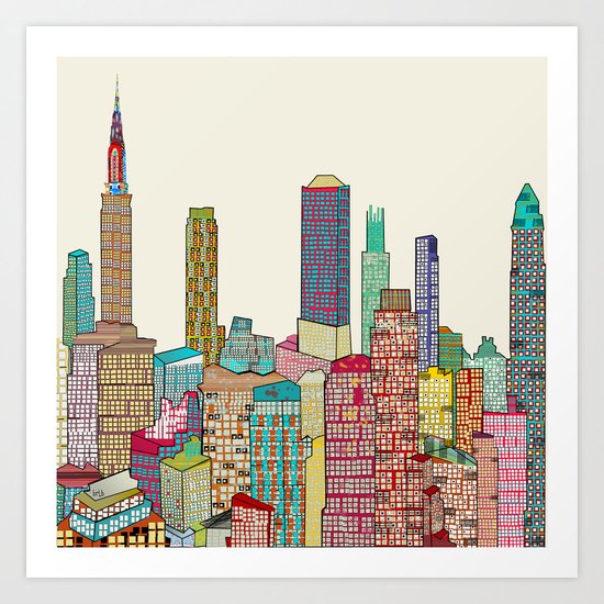 new york modern Art Print