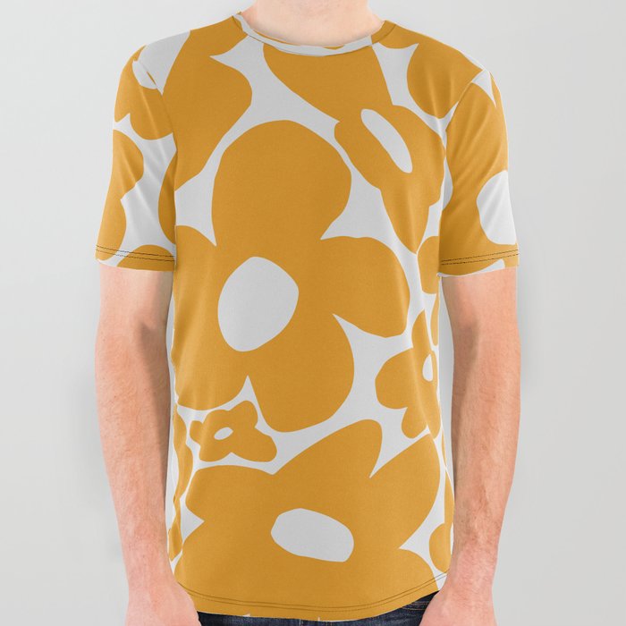 Graphic tees with yellow top