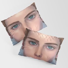 Beautiful Boy Character Orange Hair Blue Eye Pillow Sham