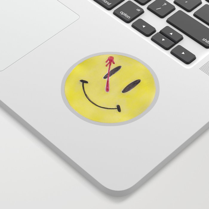 Watchmen Smiley Face Sticker