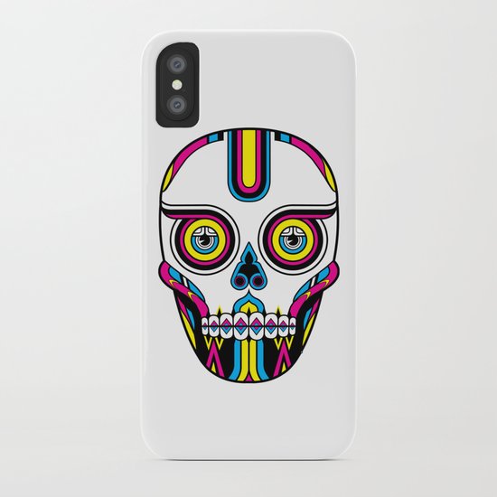 CMYK Skull iPhone Case