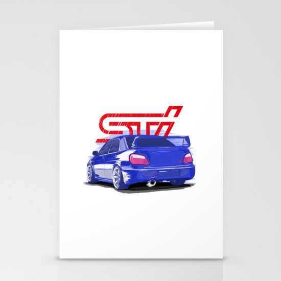 Subaru WRX STI Stationery Cards